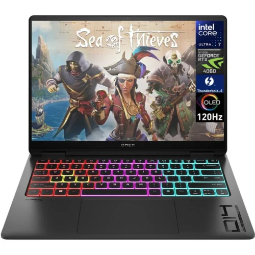 HP OMEN 14 Transcend (2024) 14-FB0013 Intel Core Ultra 7 AI Boost NPU 16-Core w/ Nvidia RTX 4060 8GB & 3K OLED 120Hz Display - Shadow Black