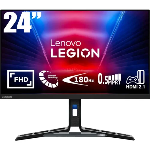 Lenovo Legion R24e 24" IPS Full HD 180Hz up to 0.5ms 99% sRGB 300 cd/m² Eye Comfort AMD FreeSync w/ HDMI 2.1 & Display Port & Full Adjustable Stand
