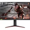 LG 32GN650 UltraGear 32'' QHD 2K 165Hz Refresh Rate, 1ms MBR Response Time, HDR10, 16:9 Aspect Ratio, FreeSync Premium, 16.7M Color Depth, 2560 x 1440 Resolution, 2* HDMI, 1* DP Ports, Black
