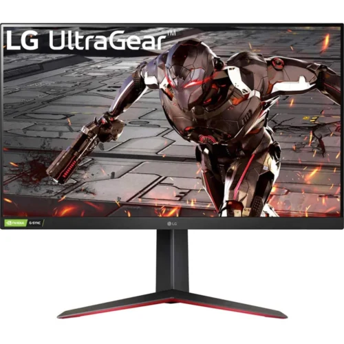 LG 32GN650 UltraGear 32'' QHD 2K 165Hz Refresh Rate, 1ms MBR Response Time, HDR10, 16:9 Aspect Ratio, FreeSync Premium, 16.7M Color Depth, 2560 x 1440 Resolution, 2* HDMI, 1* DP Ports, Black