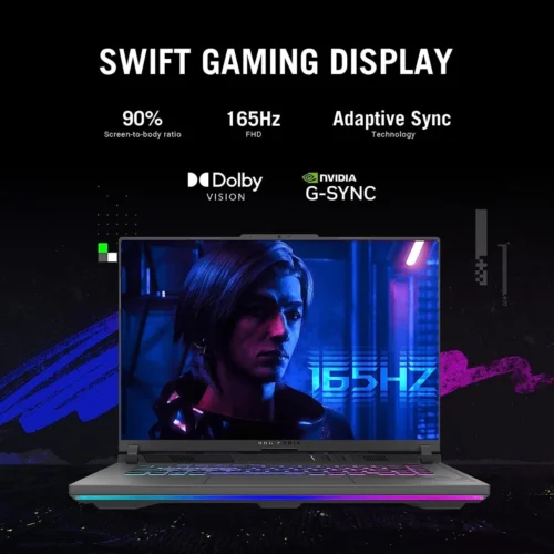 ASUS ROG Strix NEW G16 (2024) G614JIR 14Gen Intel Core i9 14900HX 24-Cores w/ Nvidia RTX 4070 8GB DDR6 & 16" IPS 165Hz Display , Gray