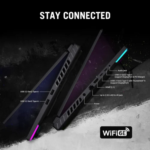 ASUS ROG Strix NEW G16 (2024) G614JIR 14Gen Intel Core i9 14900HX 24-Cores w/ Nvidia RTX 4070 8GB DDR6 & 16" IPS 165Hz Display , Gray