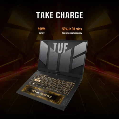 ASUS NEW TUF F15 (2023) FX507VI 13Gen Intel Core i7 10-Cores w/ Nvidia RTX 4070 8GB DDR6 & IPS 144Hz Display - Mecha Grey