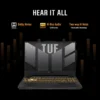 ASUS NEW TUF F15 (2023) FX507VI 13Gen Intel Core i7 10-Cores w/ Nvidia RTX 4070 8GB DDR6 & IPS 144Hz Display - Mecha Grey
