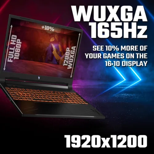 Acer Nitro V 16 (2024) ANV16 NEW 8Gen AMD Ryzen 7 8845HS 8-Cores w/ DDR5 Memory & Nvidia RTX 4060 8GB & 16" IPS 165Hz Display - Black
