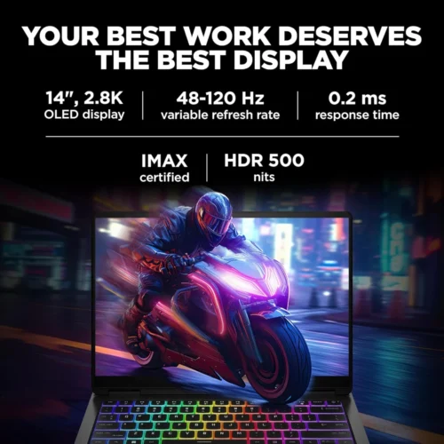 HP OMEN 14 Transcend (2024) 14-FB0013 Intel Core Ultra 7 AI Boost NPU 16-Core w/ Nvidia RTX 4060 8GB & 3K OLED 120Hz Display - Shadow Black