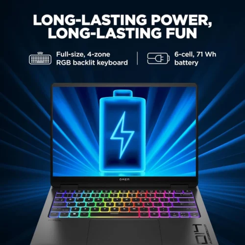 HP OMEN 14 Transcend (2024) 14-FB0013 Intel Core Ultra 7 AI Boost NPU 16-Core w/ Nvidia RTX 4060 8GB & 3K OLED 120Hz Display - Shadow Black