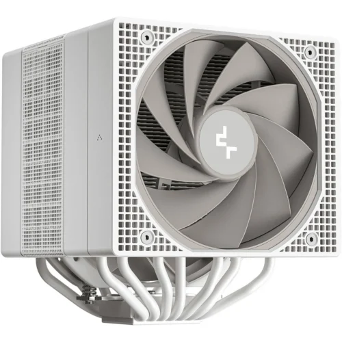 DeepCool Assassin IV WH Premium Air Cooler 7 Heat Pipes Dual-Tower 1700RPM 140/120mm FDB Fans PWM 100% 280w TDP For Intel & AMD , White