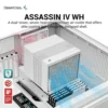 DeepCool Assassin IV WH Premium Air Cooler 7 Heat Pipes Dual-Tower 1700RPM 140/120mm FDB Fans PWM 100% 280w TDP For Intel & AMD , White