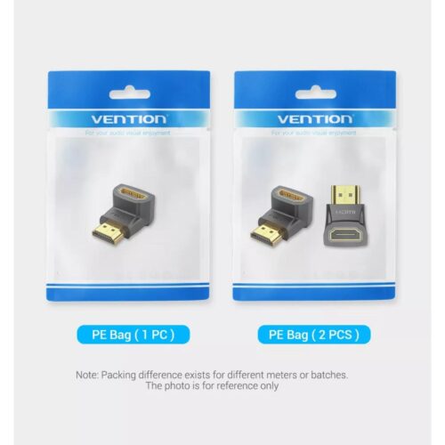 Vention HDMI 90 Degree Male to Female Adapter Black